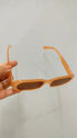 Retro Narrow Rectangular Oval Sunglasses